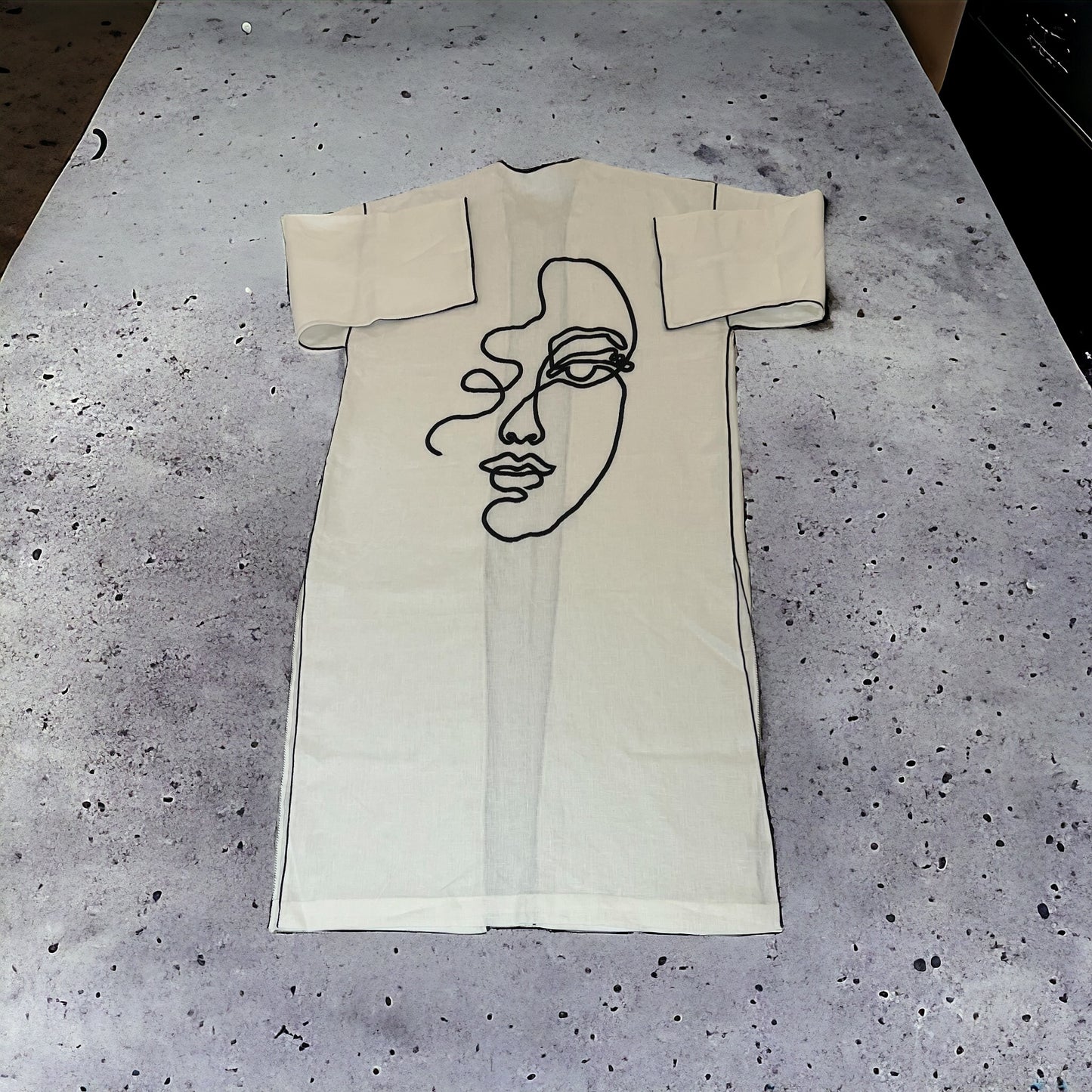 Moroccan Kimono Abstract Face