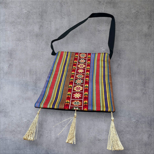 Tatreez Mini Cross Body With tassles