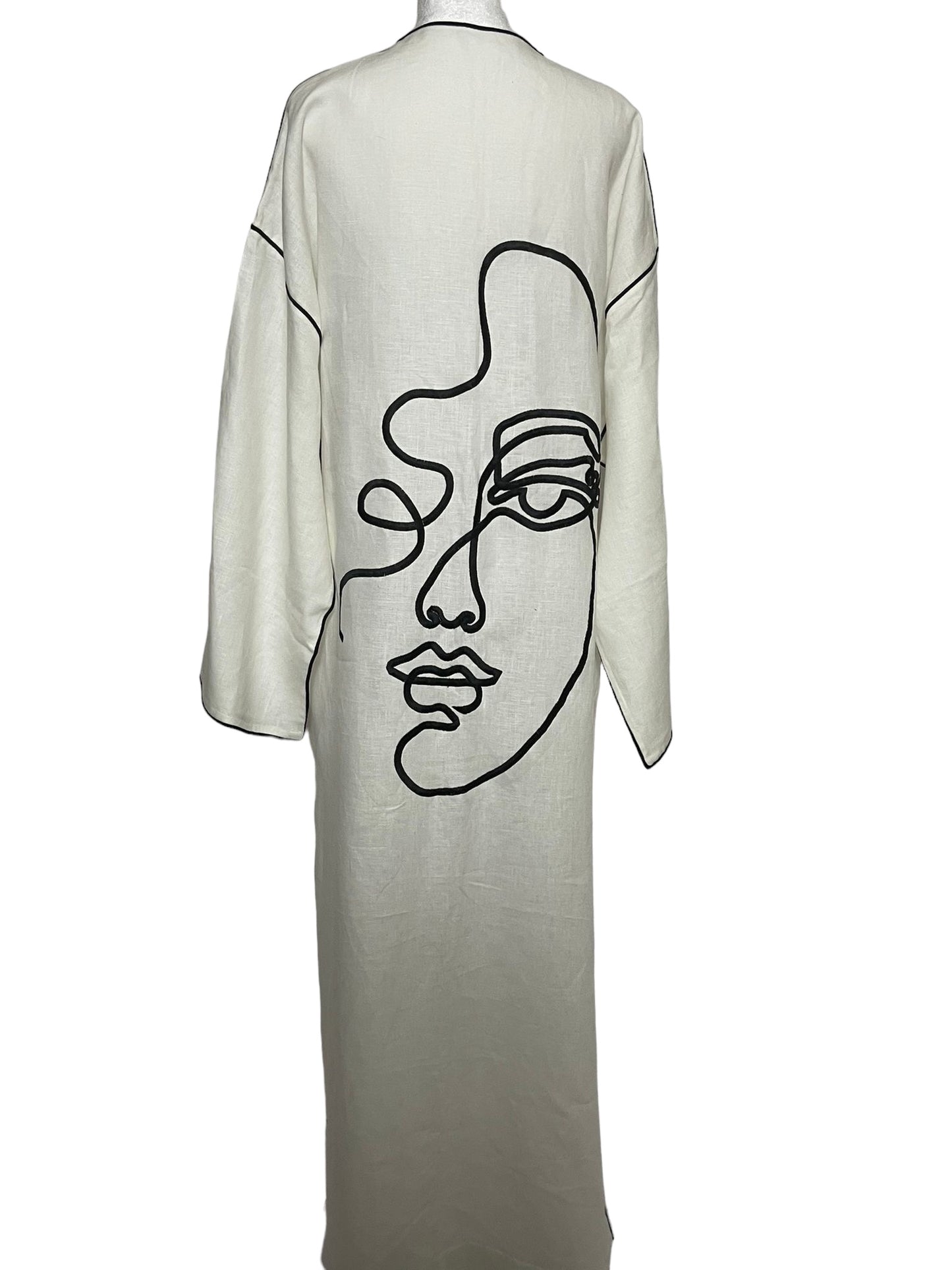 Moroccan Kaftan Abstract Face