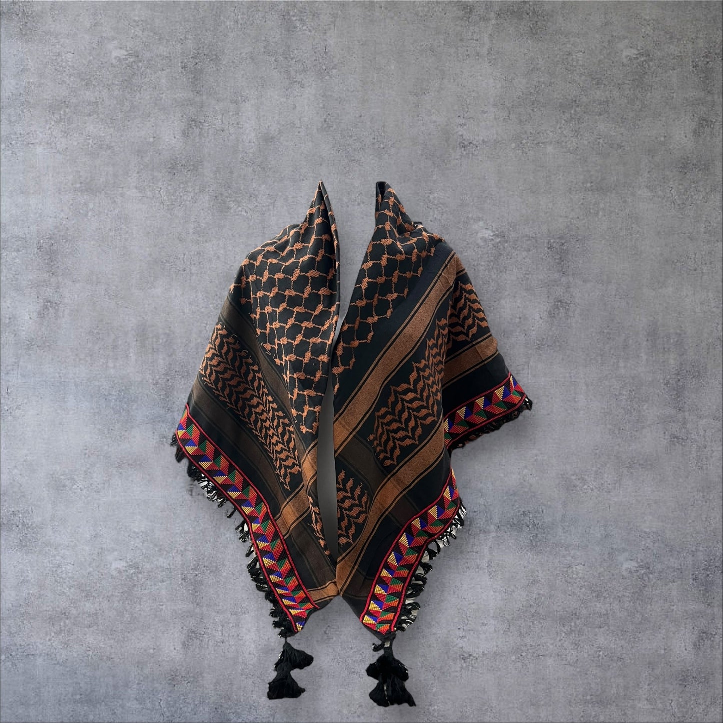 Geometric Tatreez Keffieh