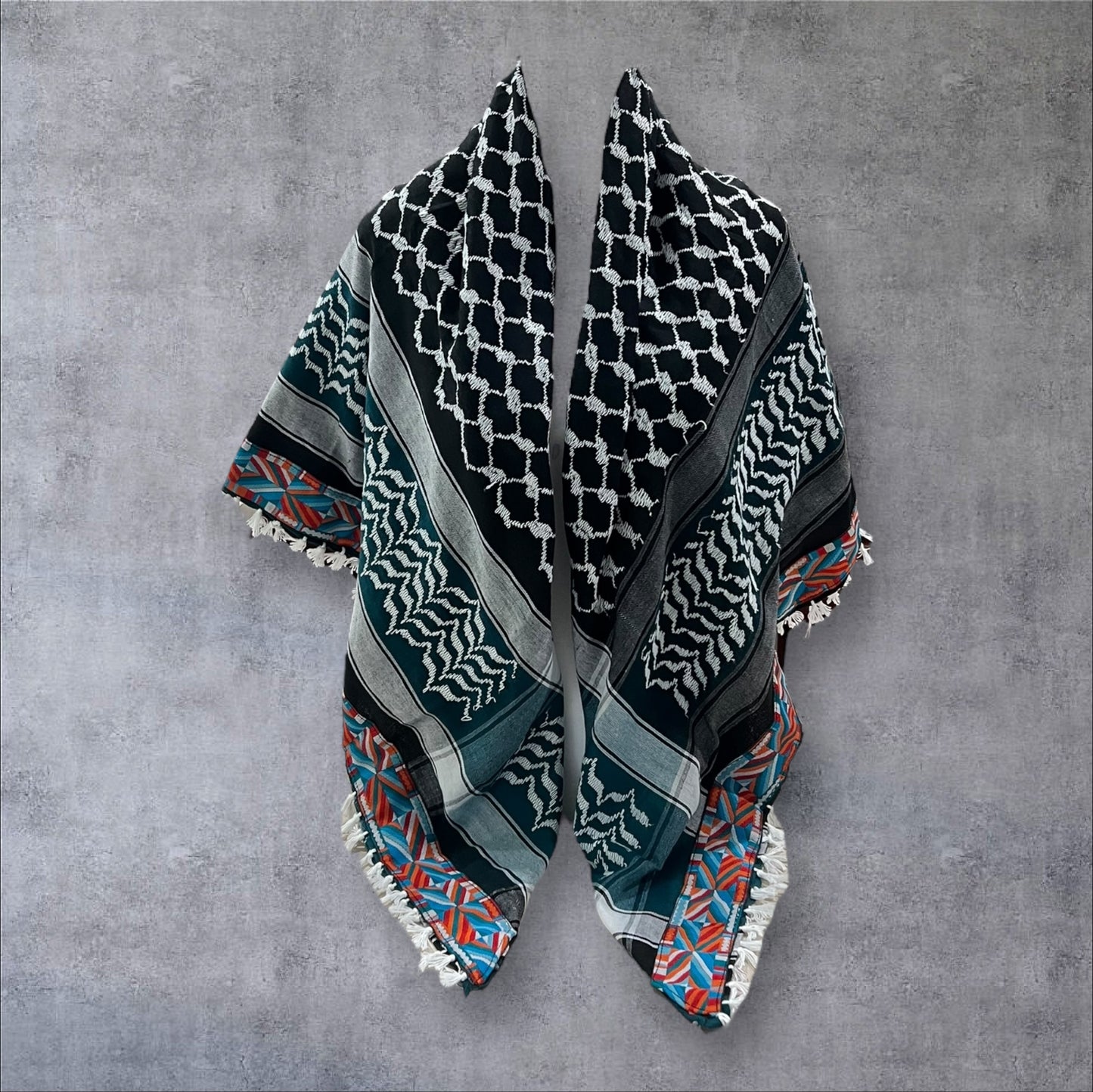 Geometric Tatreez Keffieh
