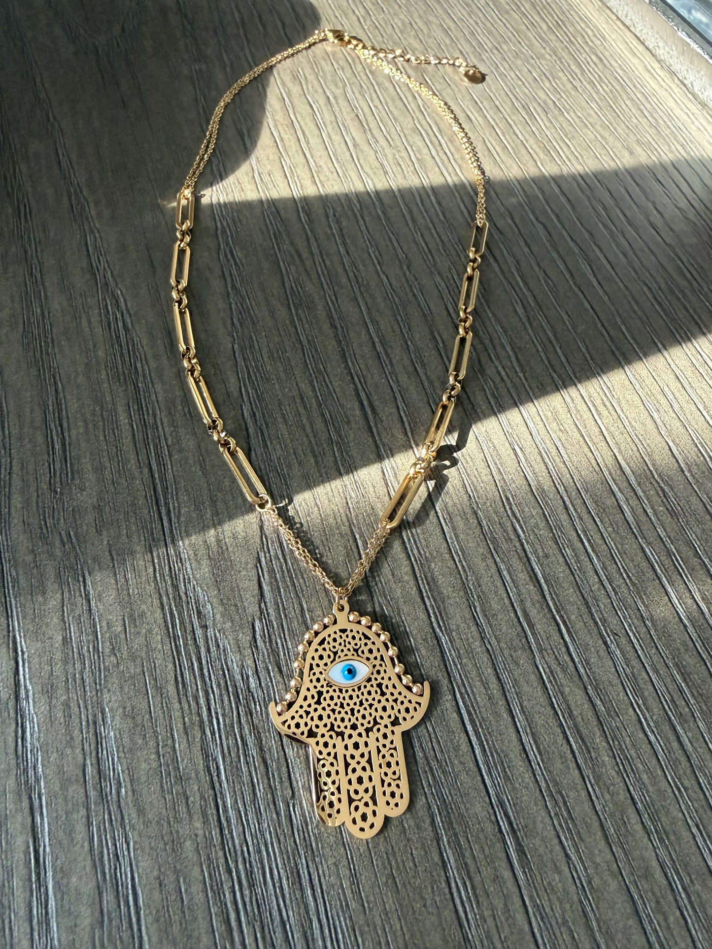 Evil Eye Hamza Necklace