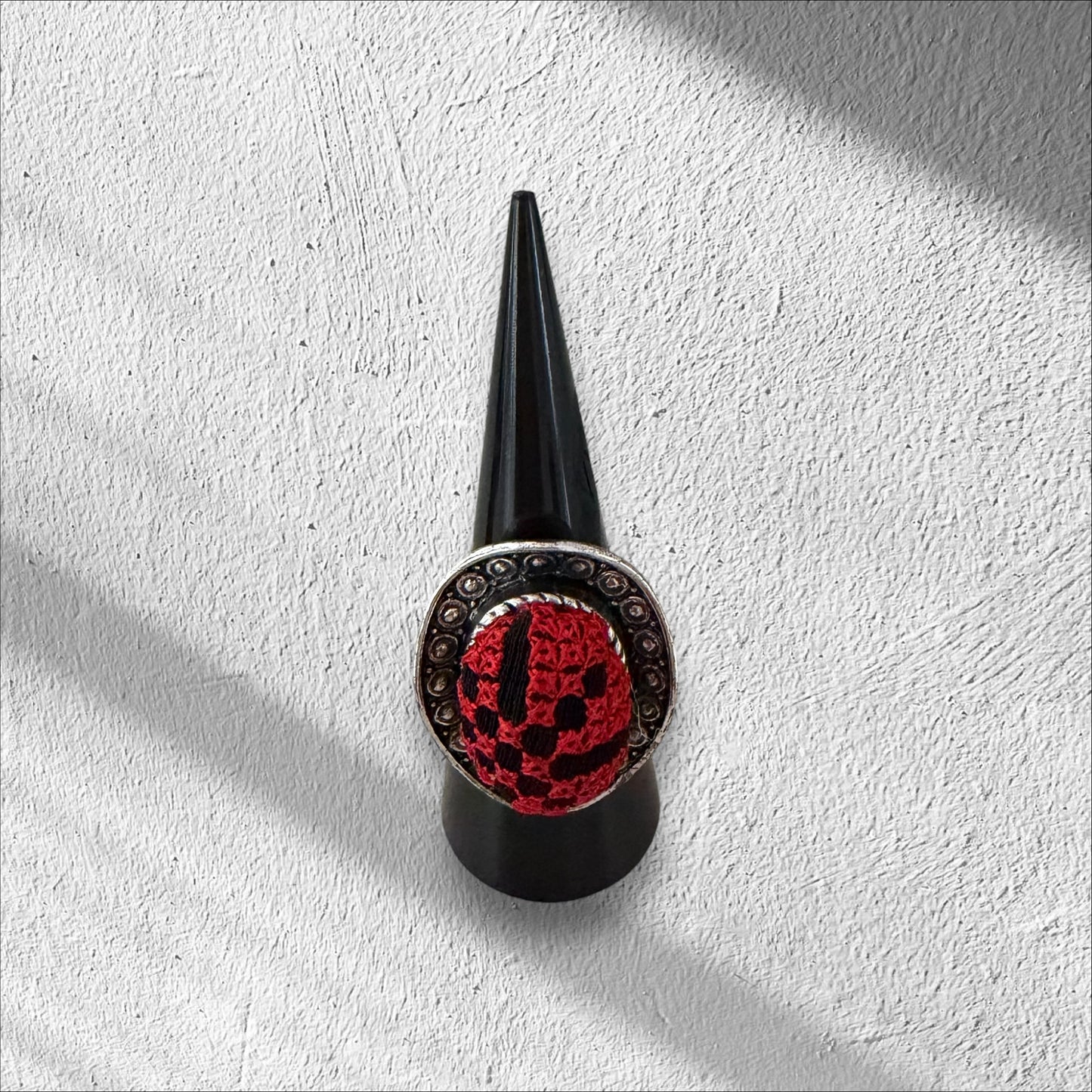 Tatreez stainless steel ring