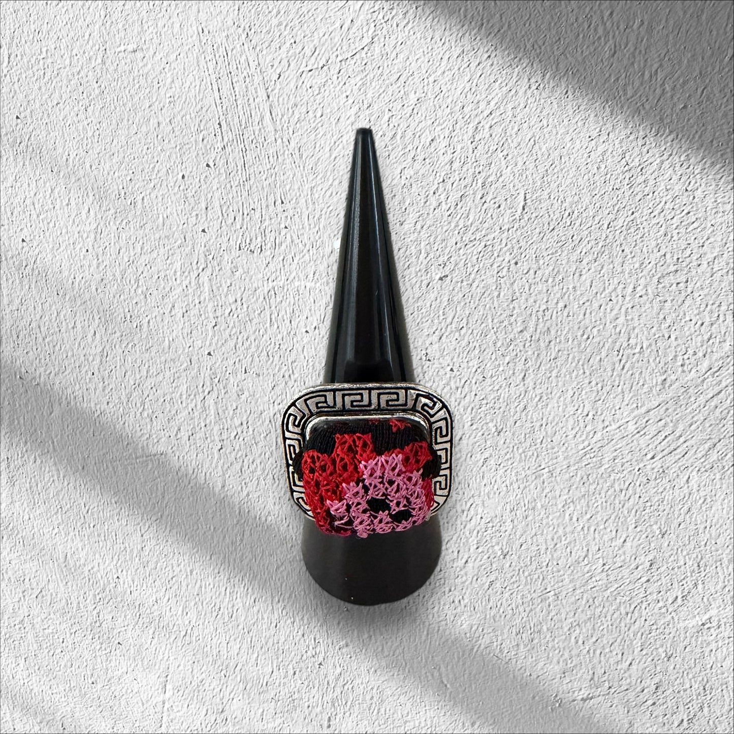 Tatreez stainless steel ring