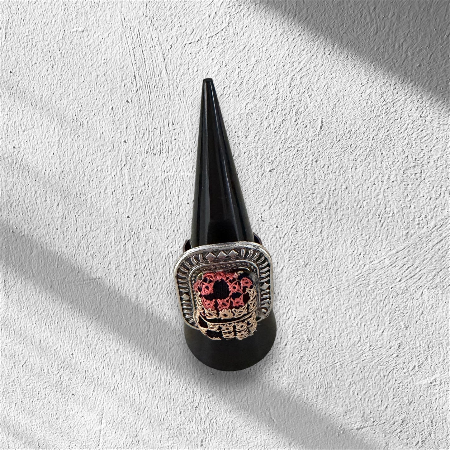Tatreez stainless steel ring