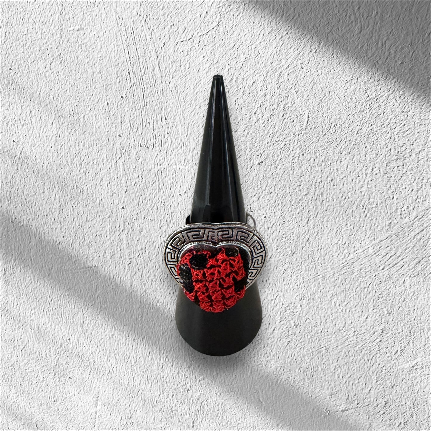 Tatreez stainless steel ring