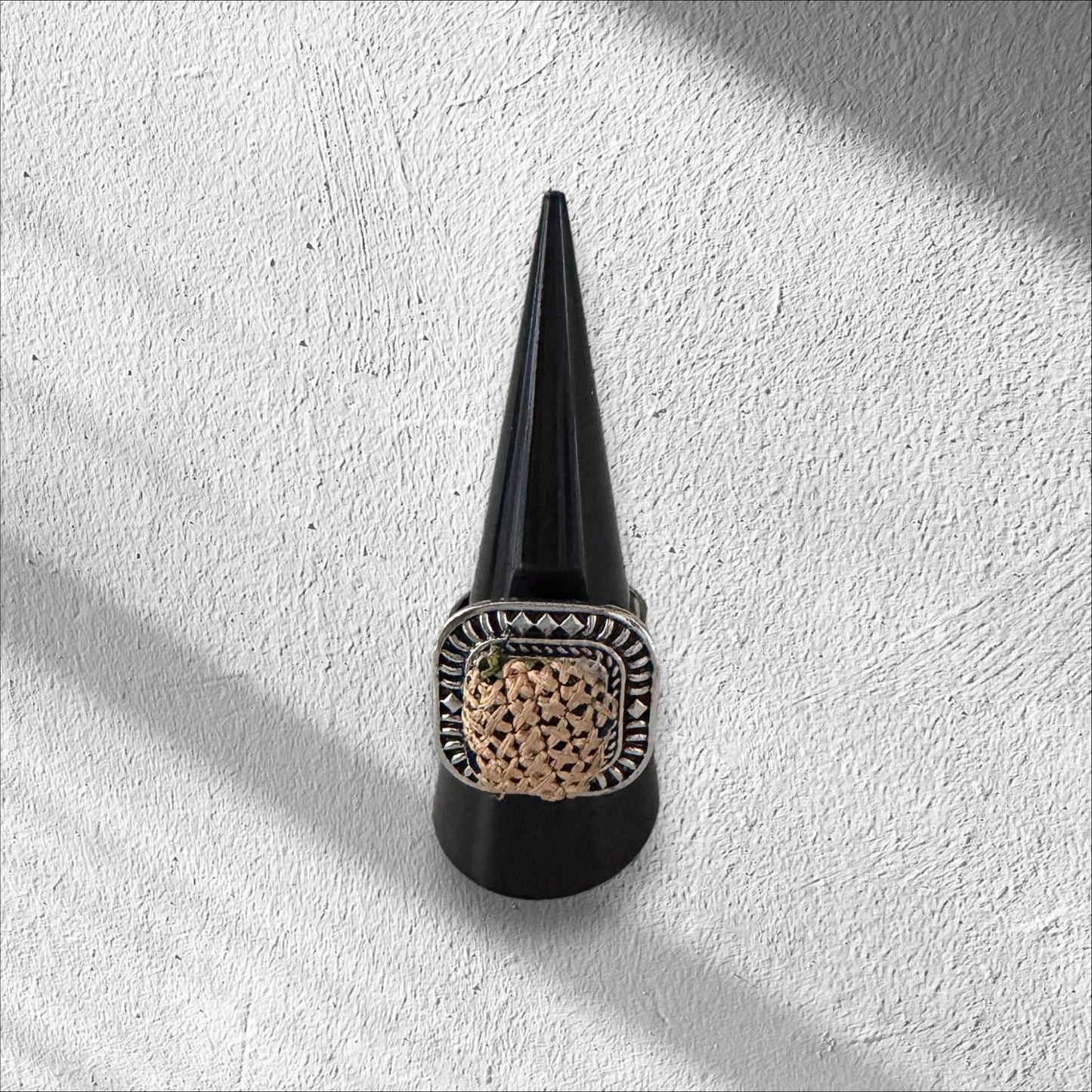 Tatreez stainless steel ring