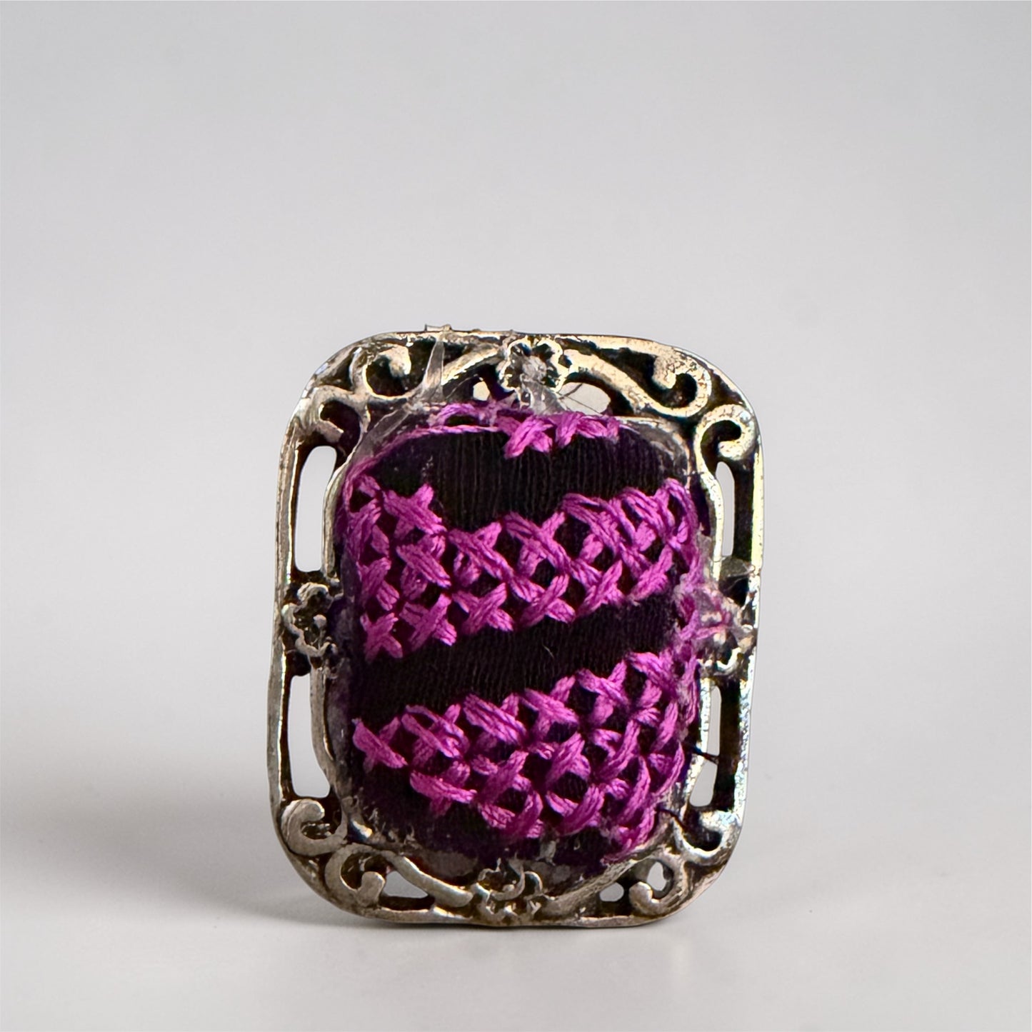 Tatreez stainless steel ring