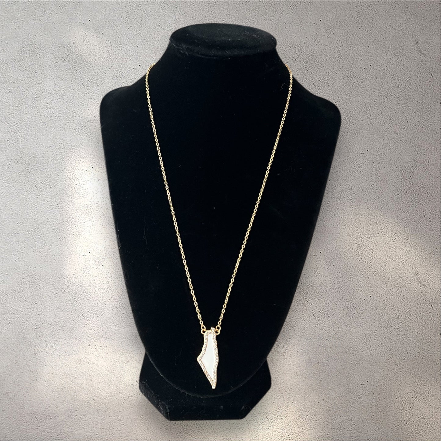 Palestine Map Necklace