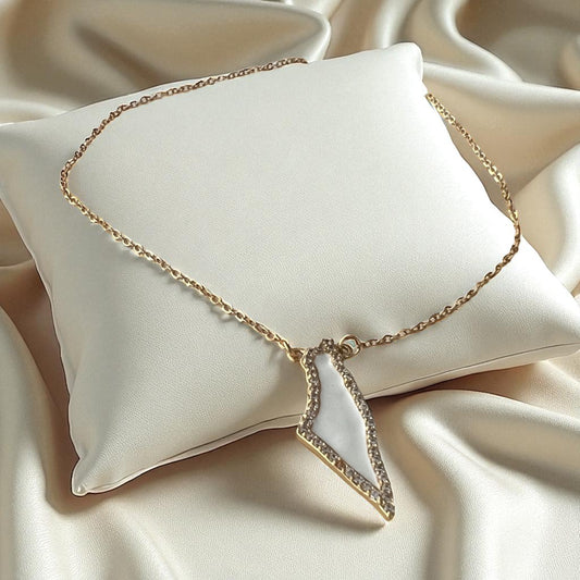 Palestine Map Necklace