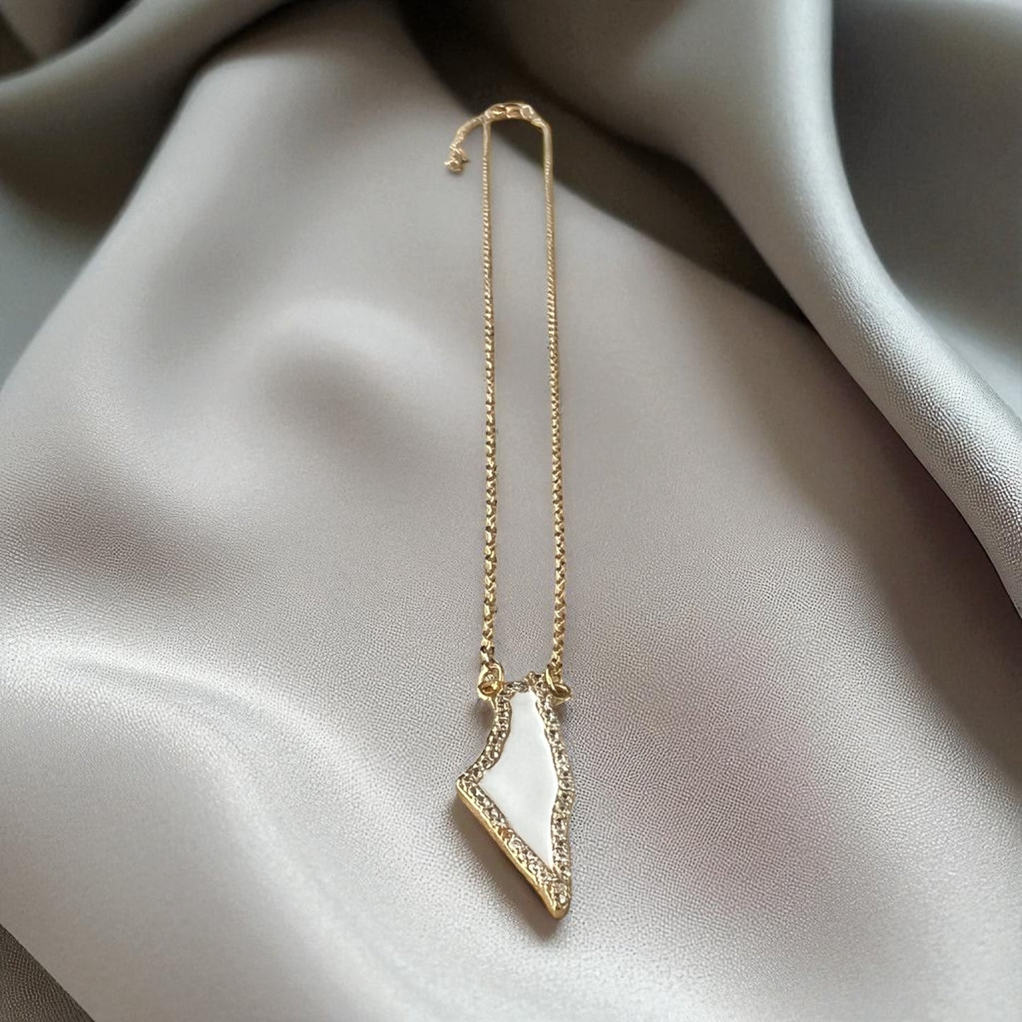 Palestine Map Necklace