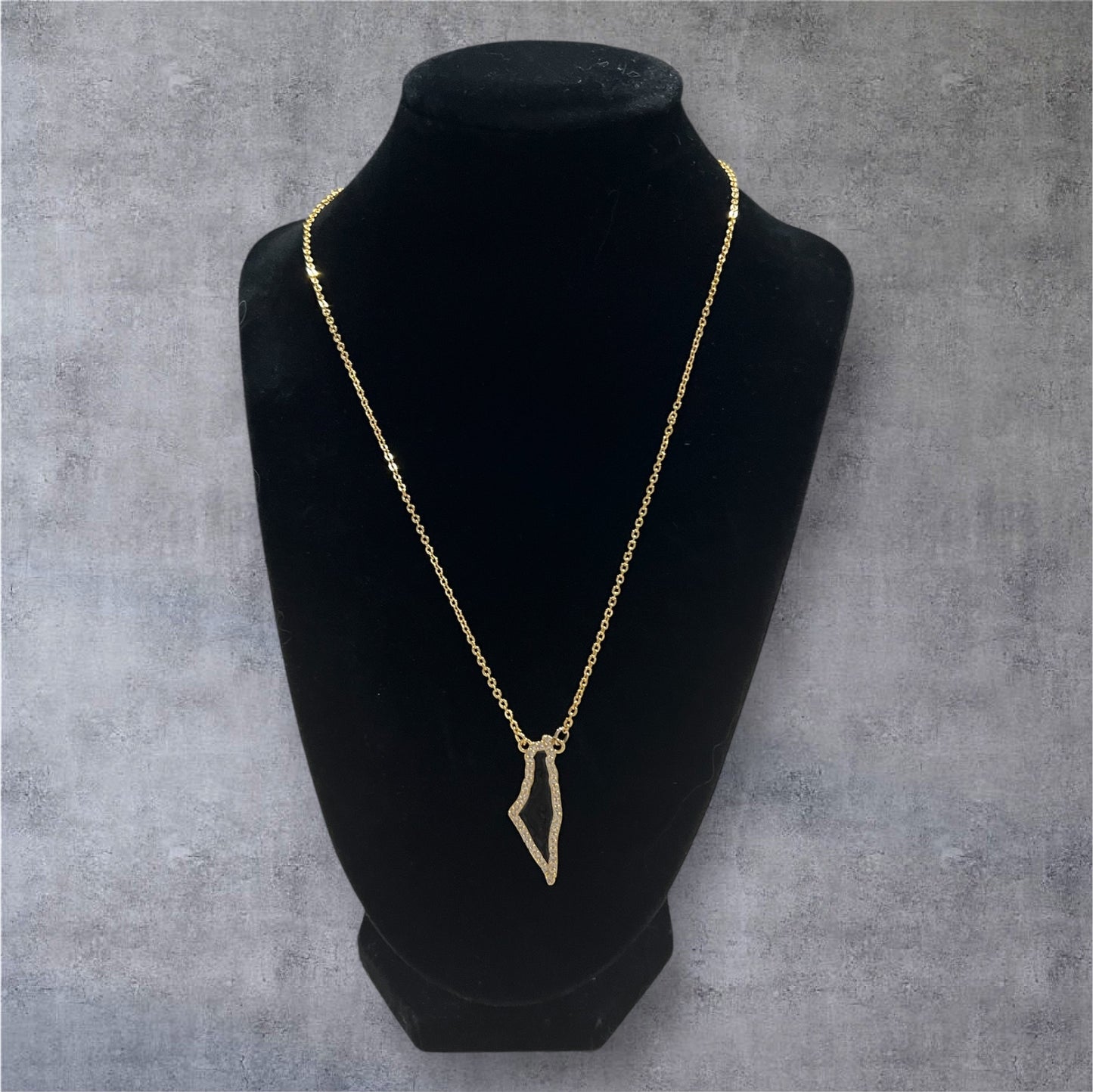 Palestine Map Necklace