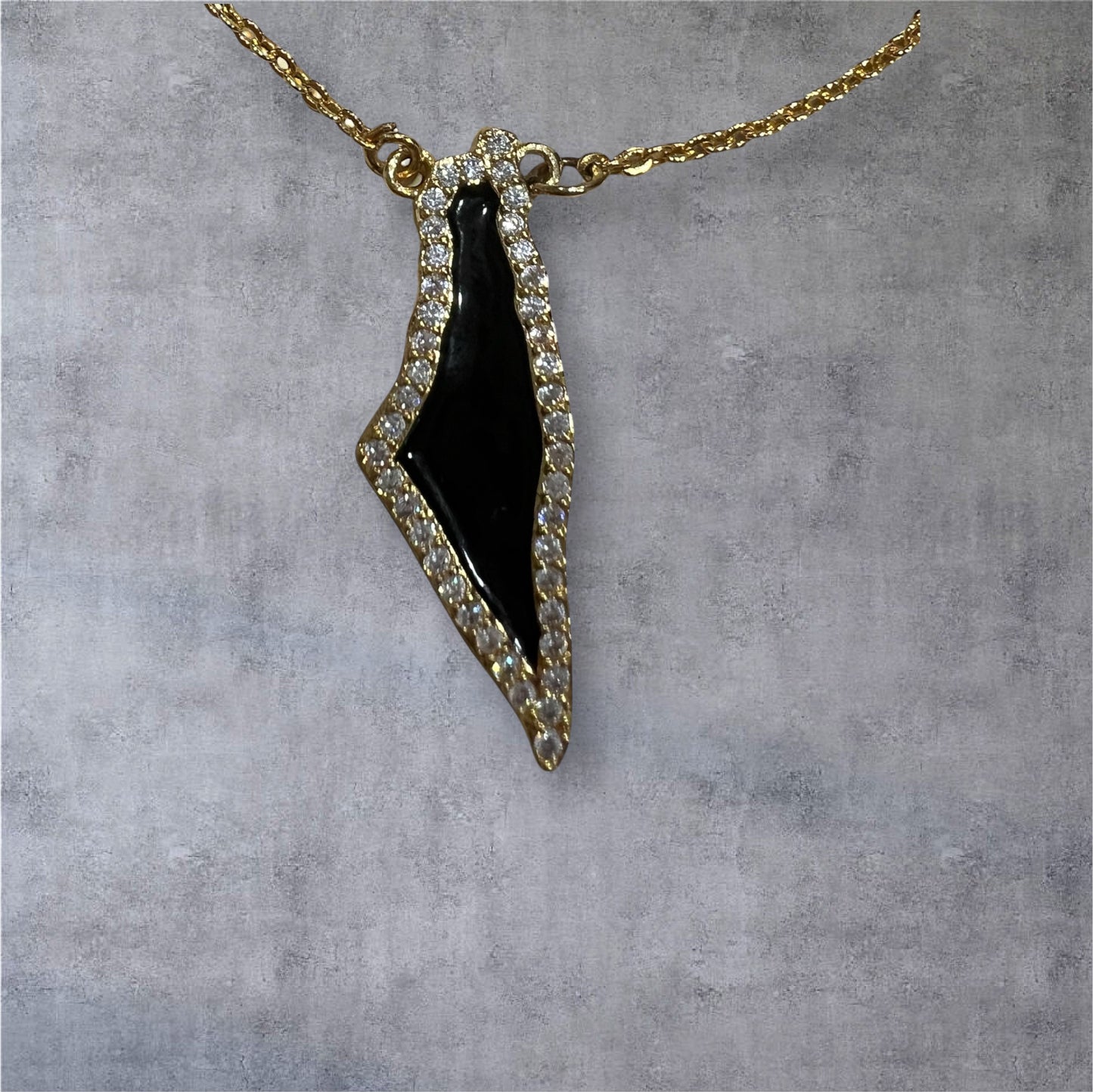 Palestine Map Necklace