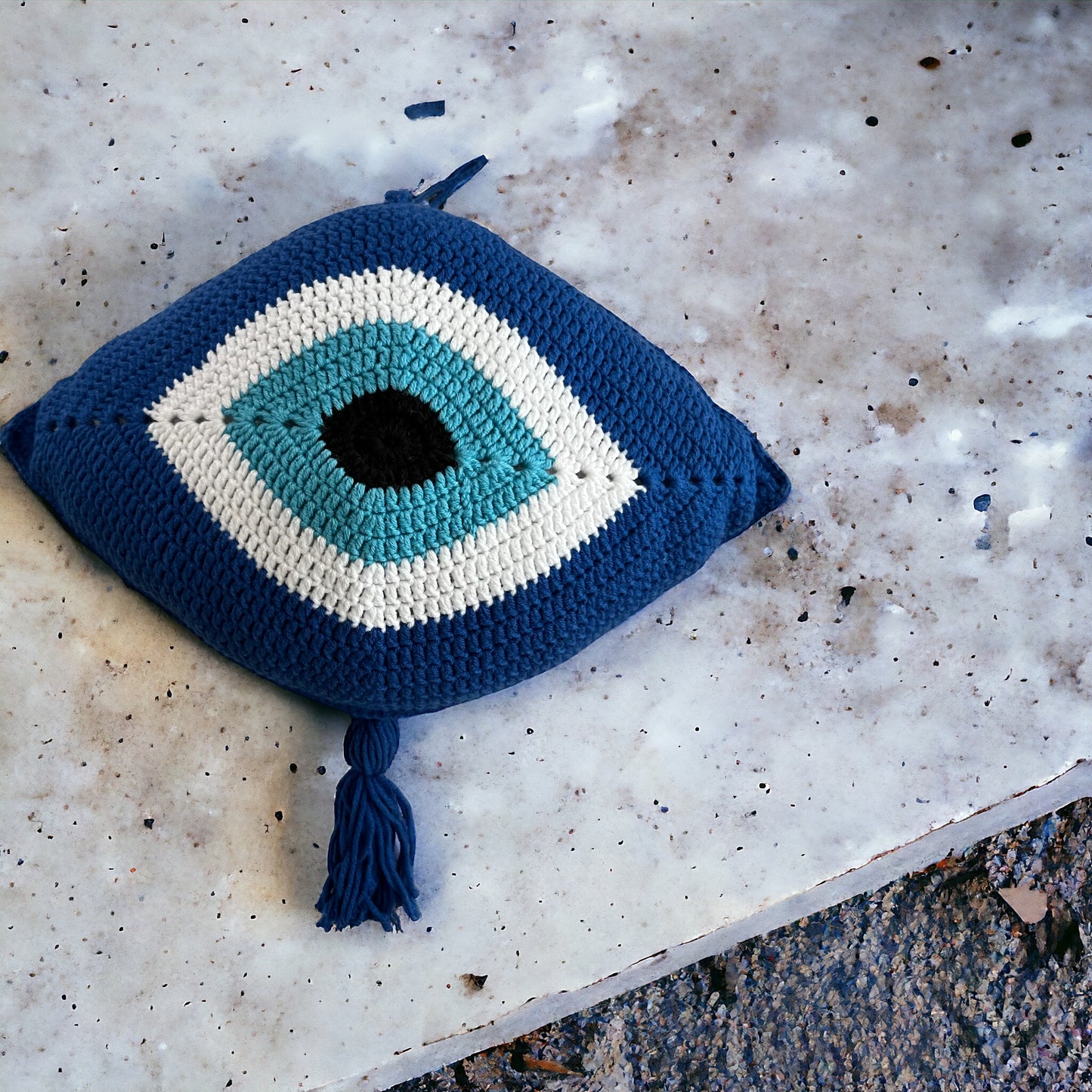 Evil Eye Crochet Wall Hanging Atelier Living