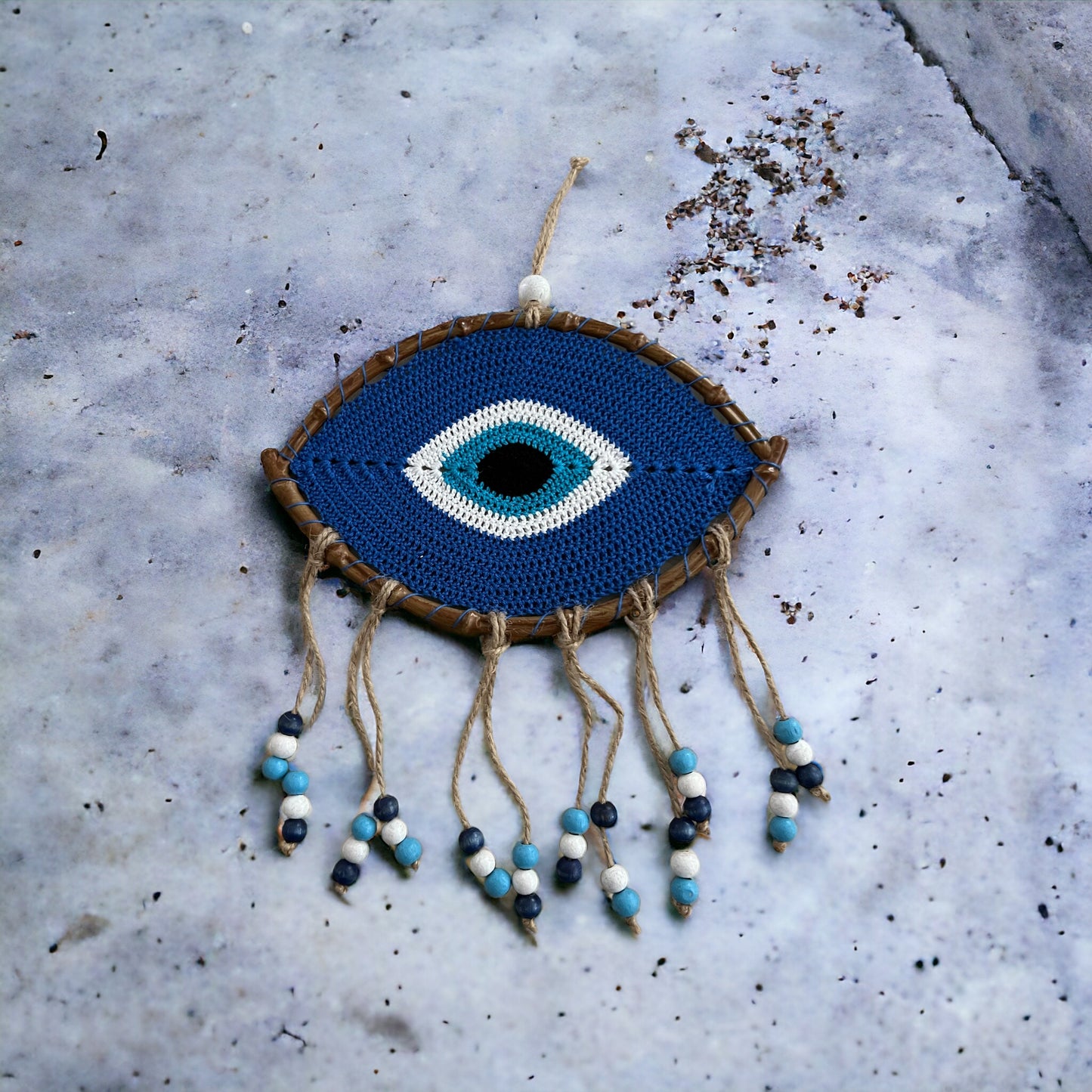 Evil Eye Wall Hanging with beads