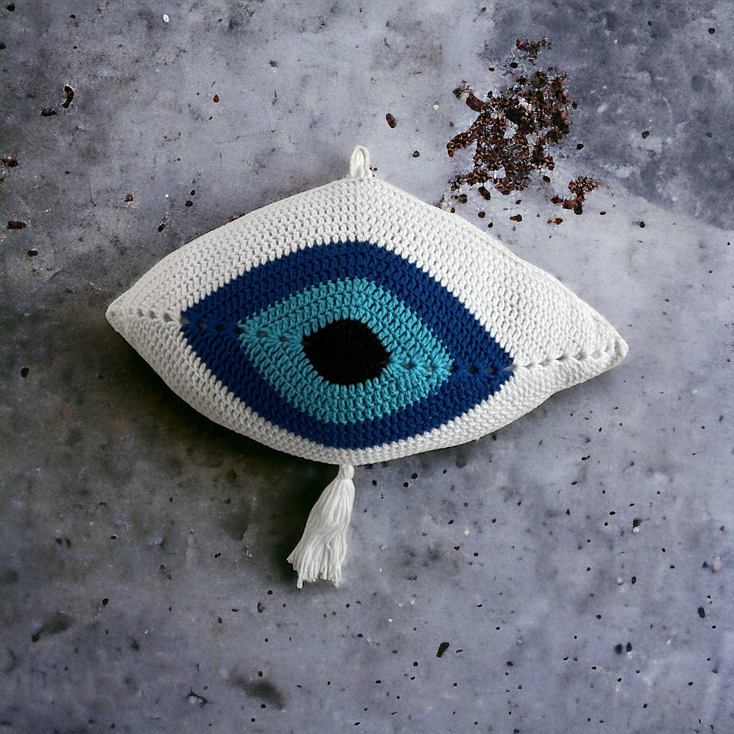 Evil Eye Crochet Wall Hanging Atelier Living