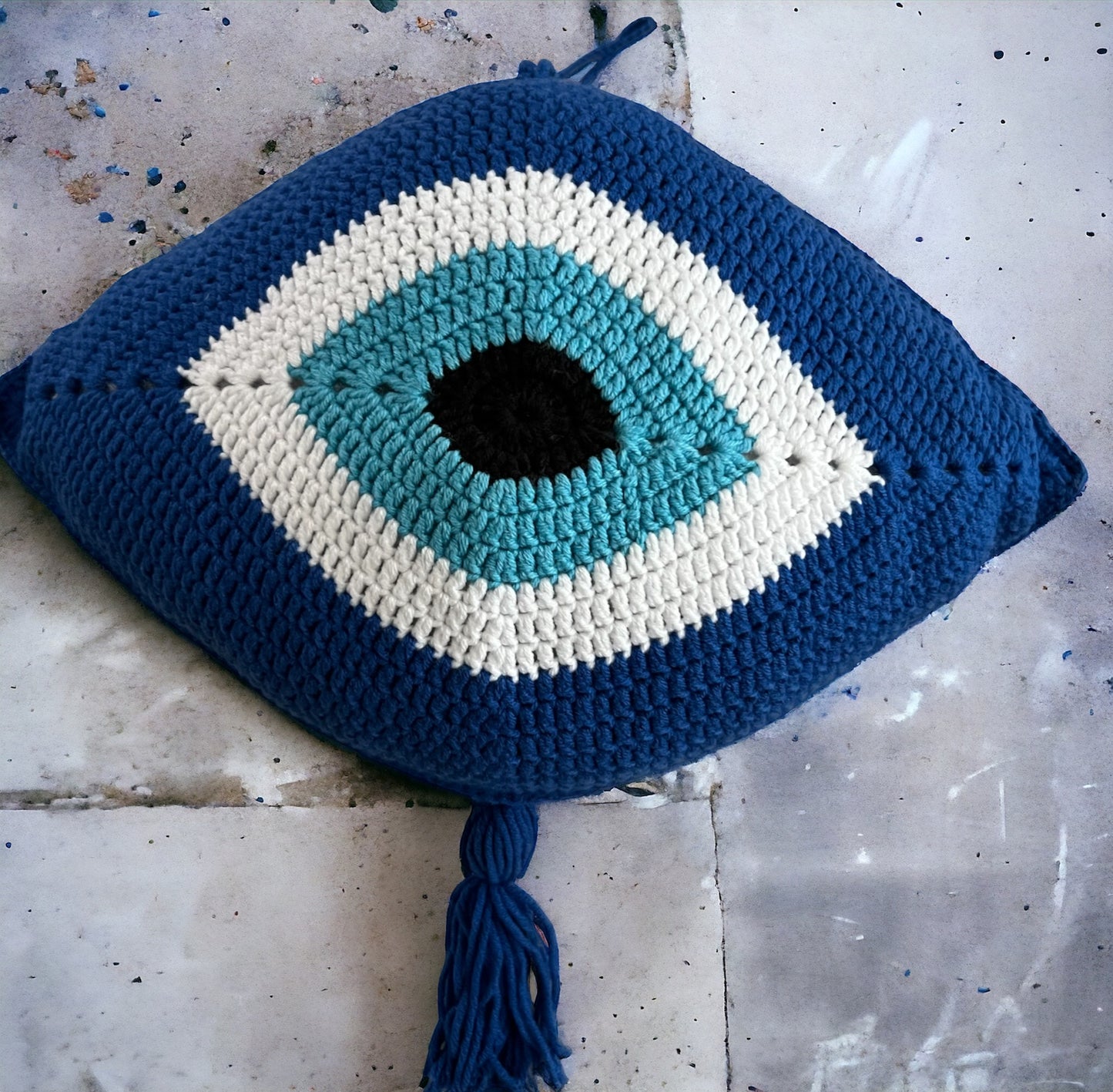 Evil Eye Crochet Wall Hanging Atelier Living